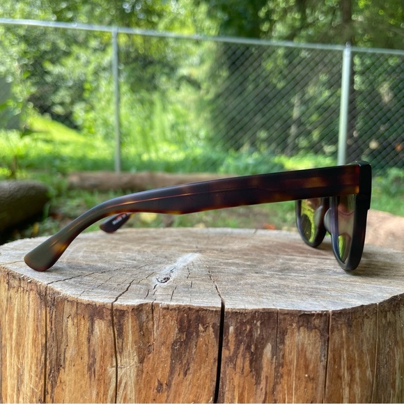 Sama Marlowe matte tortoise sunglasses made in Japan with case main image 9